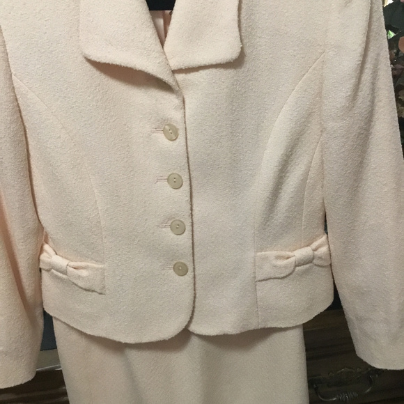 SOLD Vintage Blush Pink Wool Pendleton Skirt Suit - Picture 3 of 8